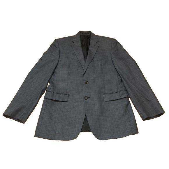 Ralph Lauren Men 38R Blazer Blue Wool Silk Single Breasted - Picture 1 of 16